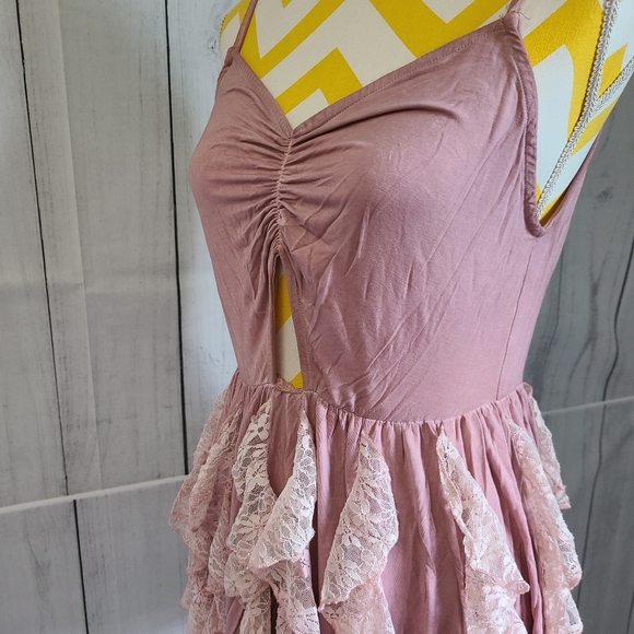 Pink Babydoll Ruffle Dress - Picture 12 of 14